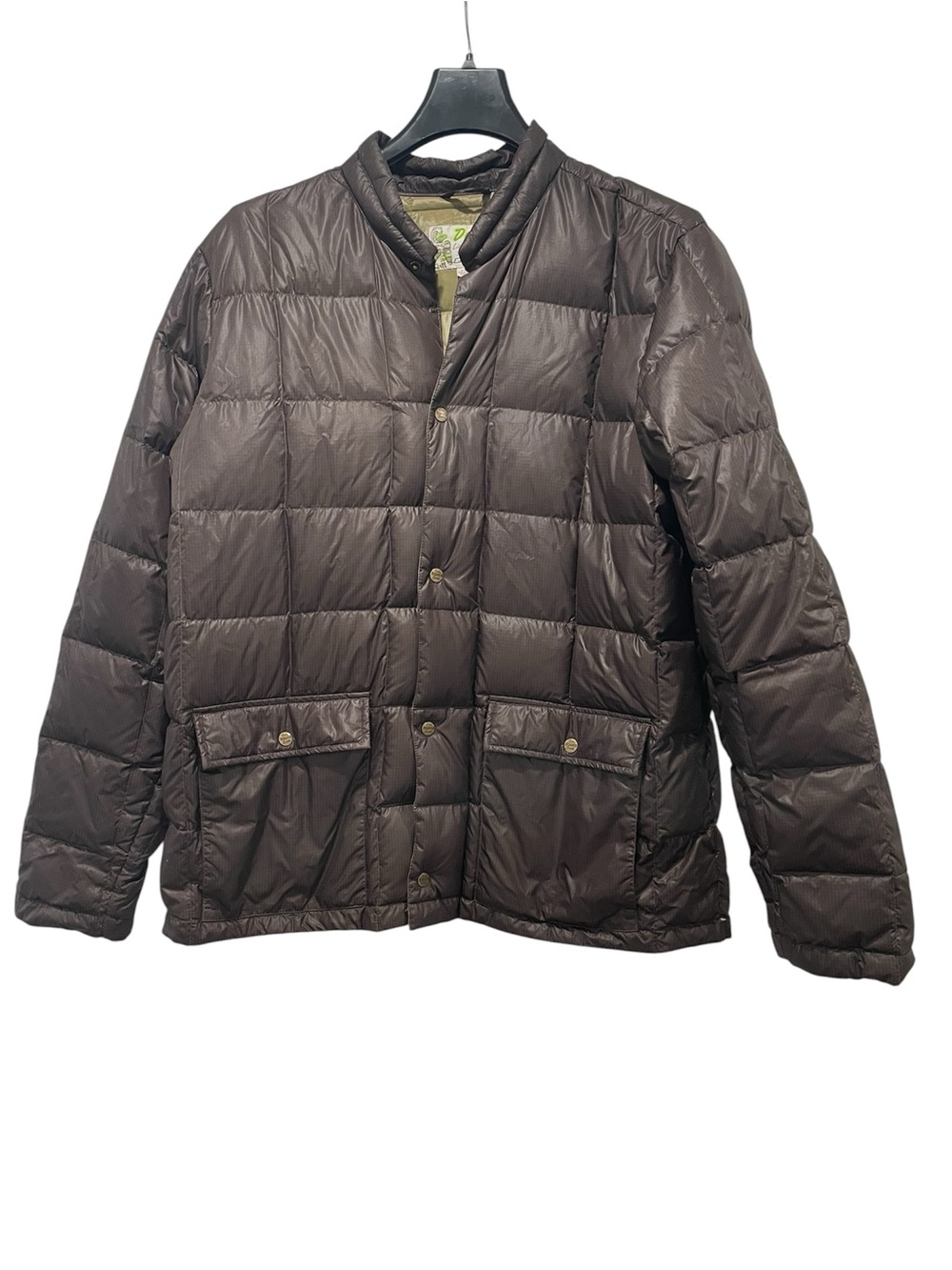 Eddie Bauer Puffer Coat XLT Brown EB 550 Fill Power Goose Down Mid Length Men’s